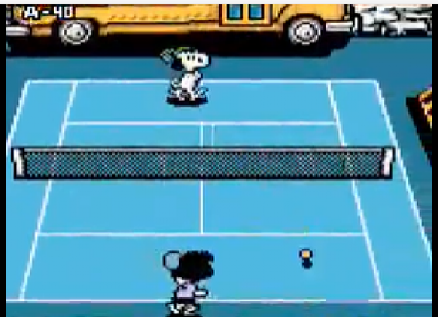 Snoopy Tennis ( GBC) Världens bästa 2D-tennisspel