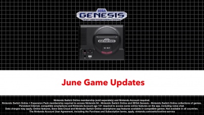 Nintendo Switch Online - Sega Mega Drive speluppdatering juni 2022